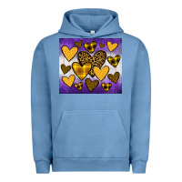 Pigment Pebble Blue lakers hearts Urban Hoodie - JahusDesignShop