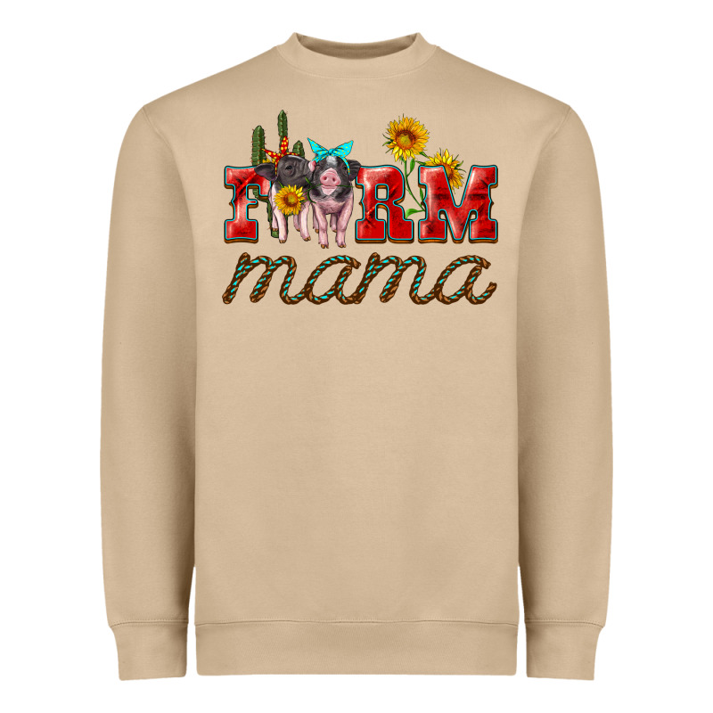 Farm Mama With Pigs Heavyweight Sweatshirt by Artiststas | Teevron