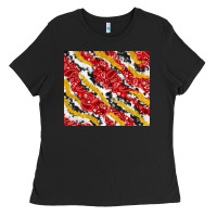 Black bandana and cowhide pattern Ladies Tee - TumblerDesignByShophia