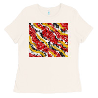 Bone bandana and cowhide pattern Ladies Tee - TumblerDesignByShophia