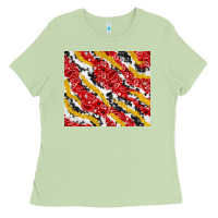 Bandana And Cowhide Pattern Ladies Tee | Teevron