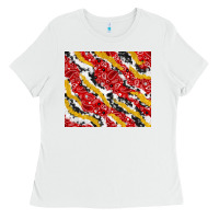 White bandana and cowhide pattern Ladies Tee - TumblerDesignByShophia