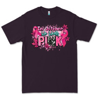 Plum In October we wear pink Cancer Awareness Premium Tee - HowdyJamesFarm