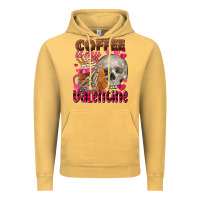 Vintage Mustard Coffee is my Valentine skull Vintage Hoodie - FaDigitalArtStudio