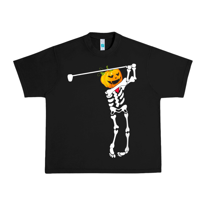 Golf Skeleton Pumpkin Halloween Shirt Urban Heavy Tee by maiPhamDesign | Teevron