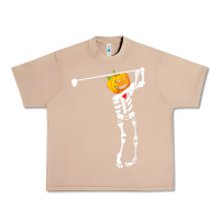 Burro Golf Skeleton Pumpkin Halloween Shirt Urban Heavy Tee - maiPhamDesign