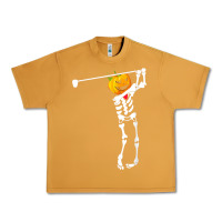 Peanut Butter Golf Skeleton Pumpkin Halloween Shirt Urban Heavy Tee - maiPhamDesign