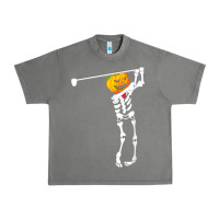 Tornado Golf Skeleton Pumpkin Halloween Shirt Urban Heavy Tee - maiPhamDesign