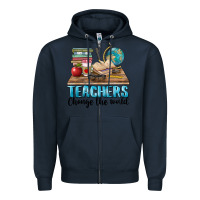 Navy teachers change the world Zipper Hoodie - BarkalooDesign