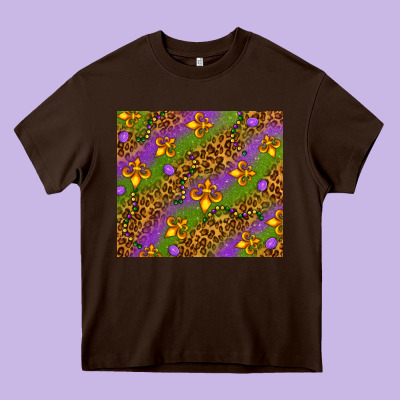 Mardi Gras Heavy Core Tee Designed By Nancycooperartshop