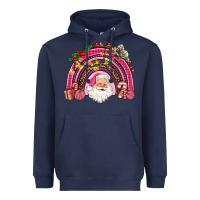 Navy pink christmas rainbow Heavyweight Hoodie - AdoDesignShop