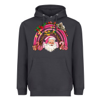 Pink Christmas Rainbow Heavyweight Hoodie | Teevron