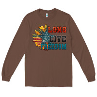 Chestnut Long live freedom Long Sleeve Tee - FaDigitalArtStudio