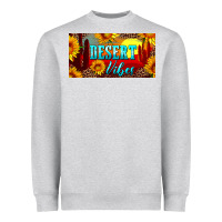 Heather Grey desert vibes license plate Heavyweight Sweatshirt - Artiststas
