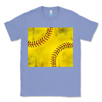 Colony Blue distressed softball pattern Classic Tee - TumblerDesignByShophia