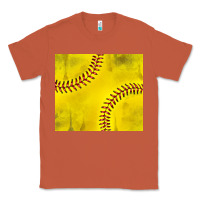 Copper distressed softball pattern Classic Tee - TumblerDesignByShophia