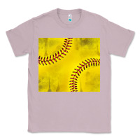 Lilac distressed softball pattern Classic Tee - TumblerDesignByShophia