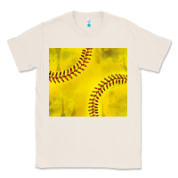 Natural distressed softball pattern Classic Tee - TumblerDesignByShophia