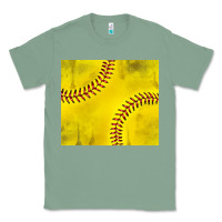 Sage distressed softball pattern Classic Tee - TumblerDesignByShophia
