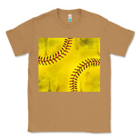 Toasted Coconut distressed softball pattern Classic Tee - TumblerDesignByShophia