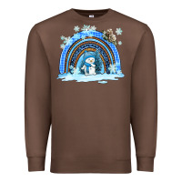 Chestnut winter   rainbow and snowman Premium Sweatshirt - AdoDesignShop