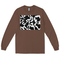 Chestnut distressed black glitter cowhide pattern Long Sleeve Tee - RanaPortraitStore