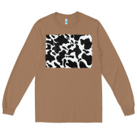 Toasted Coconut distressed black glitter cowhide pattern Long Sleeve Tee - RanaPortraitStore