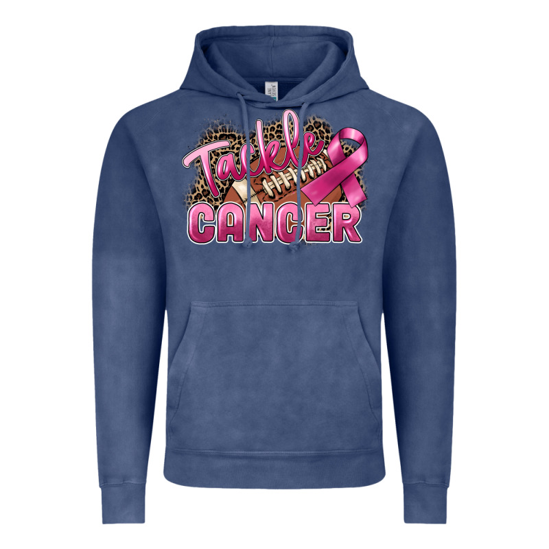 Tackle Cancer Football Vintage Hoodie by FaDigitalArtStudio | Teevron