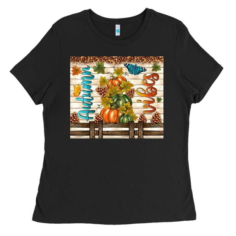 Autumn Vibes Ladies Tee by TumblerDesignByShophia | Teevron