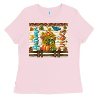 Bubblegum Pink autumn vibes Ladies Tee - TumblerDesignByShophia
