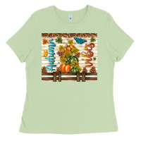 Matcha autumn vibes Ladies Tee - TumblerDesignByShophia