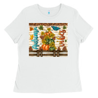 White autumn vibes Ladies Tee - TumblerDesignByShophia