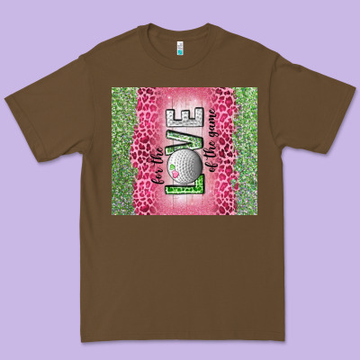 For The Love Of The Game With Golf Tumbler Tbs Premium Tee Designed By Tumblerdesignbyshophia