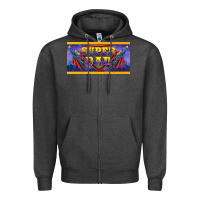 Charcoal Heather super dad Zipper Hoodie - BarkalooDesign