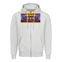 Dove Grey super dad Zipper Hoodie - BarkalooDesign