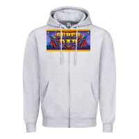Heather Grey super dad Zipper Hoodie - BarkalooDesign