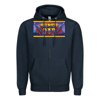 Navy super dad Zipper Hoodie - BarkalooDesign