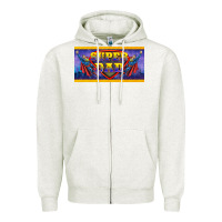 Oatmeal Heather super dad Zipper Hoodie - BarkalooDesign