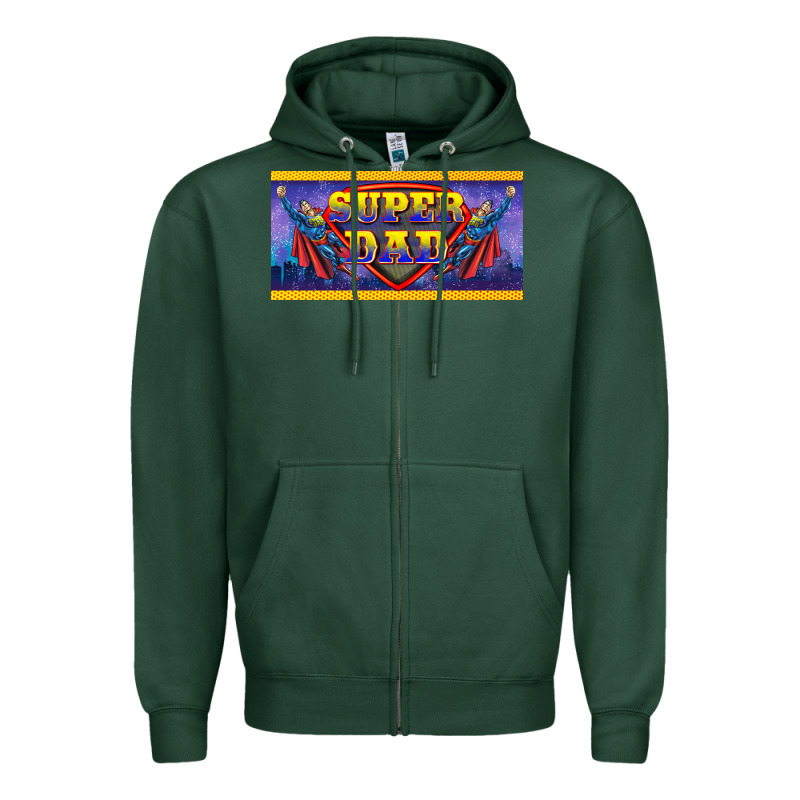 Super Dad Zipper Hoodie by BarkalooDesign | Teevron