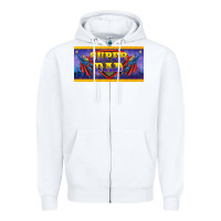 White super dad Zipper Hoodie - BarkalooDesign