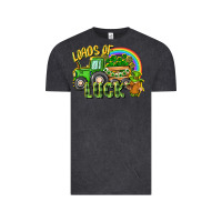 Vintage Black Loads of luck tractor Vintage Tee - CowGirlArtShop