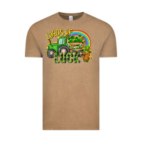Vintage Coffee Loads of luck tractor Vintage Tee - CowGirlArtShop