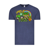 Vintage Denim Loads of luck tractor Vintage Tee - CowGirlArtShop