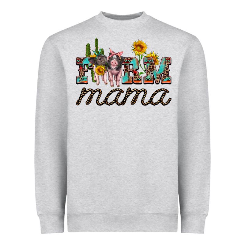 Farm Mama With Baby Pigs Heavyweight Sweatshirt by Artiststas | Teevron