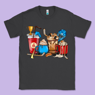 Hockey Coffee Cups Classic Tee Designed By Howdyjamesfarm
