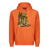 Carrot Christmas Boots Premium Hoodie - CowhideDigitalArt