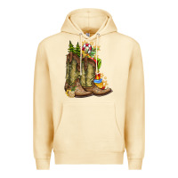 Pina Colada Christmas Boots Premium Hoodie - CowhideDigitalArt