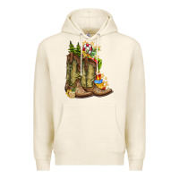 Tofu Christmas Boots Premium Hoodie - CowhideDigitalArt