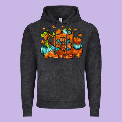 Thanksgiving Coffee Mug Vintage Hoodie Designed By Fadigitalartstudio