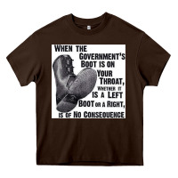 Chocolate Brown Vintage Retro Anarchy Day Gift Heavy Core Tee - maiPhamDesign